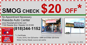 Smog Check Coupon Reseda